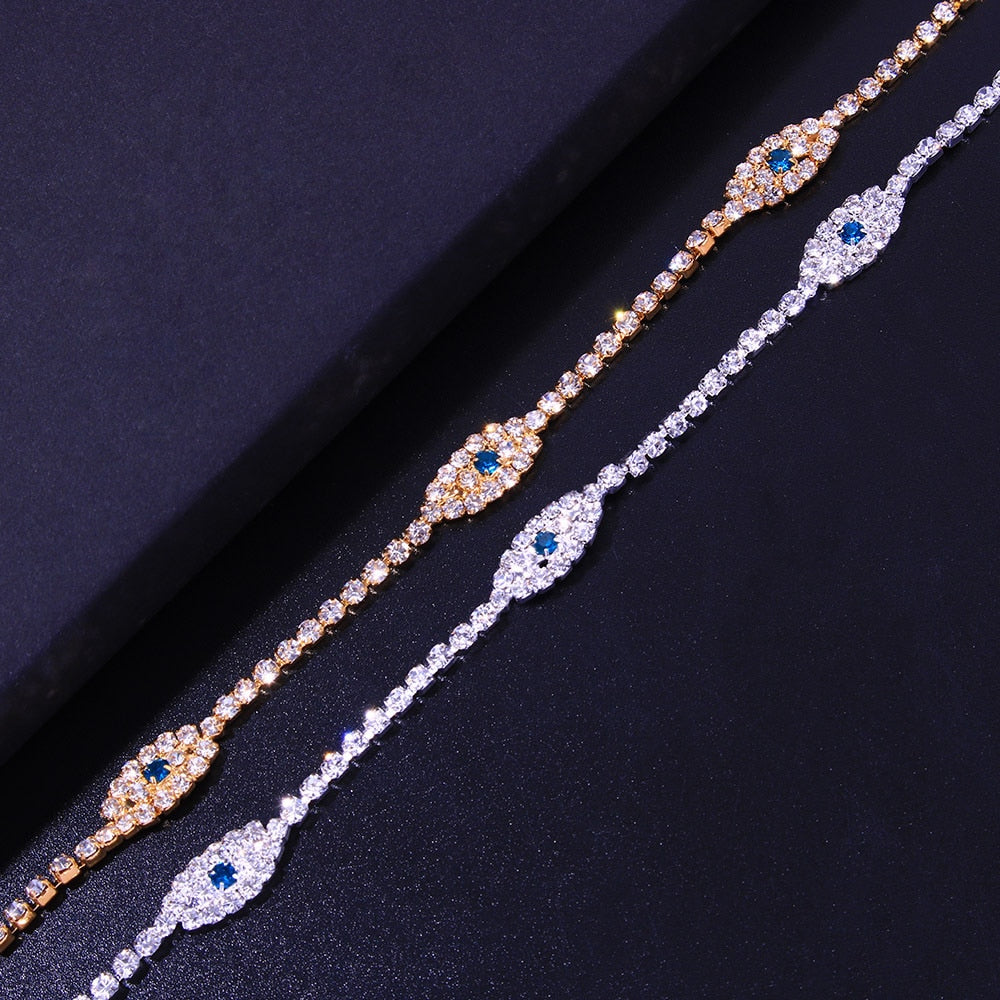 Egyptian Eye Crystal Anklet