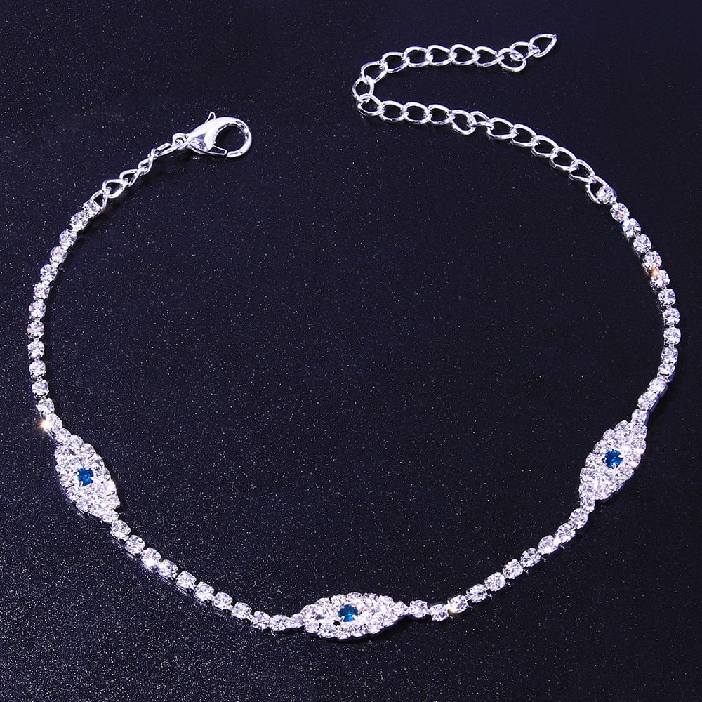 Egyptian Eye Crystal Anklet